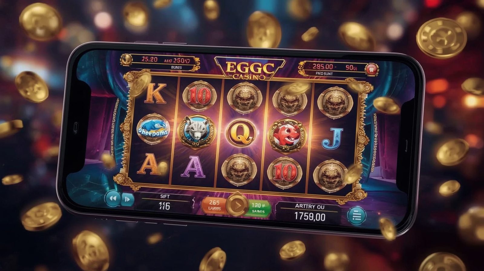 에그벳 모바일 슬롯 이용 화면